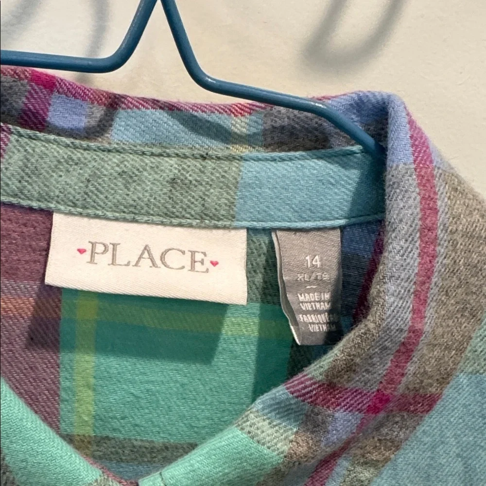 The Children's Place Multicolor Plaid Flannel Button-Down Shirt